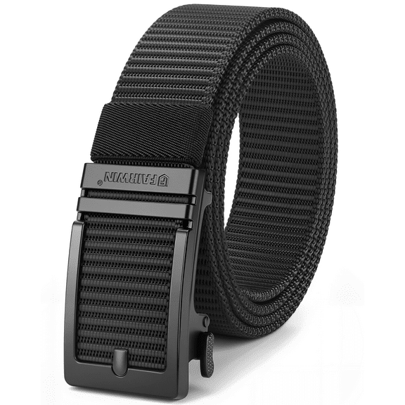 Fairwin Casual Nylon Ratchet Belts for Men, Waist 28"-34"