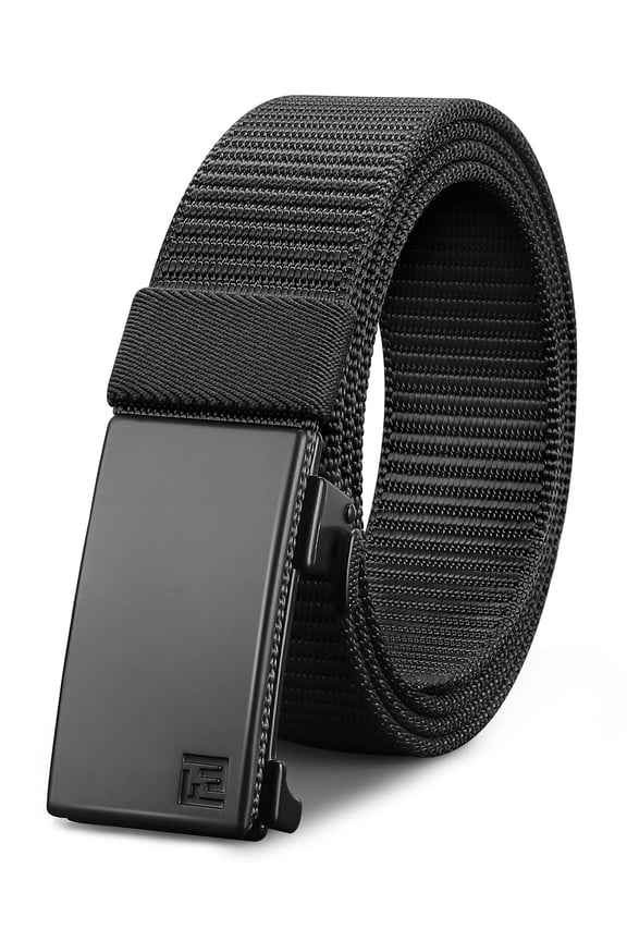 Ratchet Belts for Men, 1.25-Inch Nylon Automatic Buckle Belt