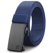 Ratchet Belts for Men, 1.25-Inch Nylon Automatic Buckle Belt