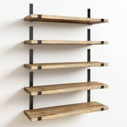 Fairy 4.7 x 15.7 inches Carbonized Black Floating Shelf (5 Count)