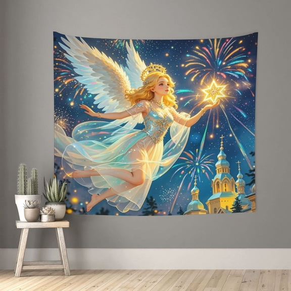 Fairy Angel Tapestry For Bedroom Aesthetic, Vintage Decor Tapestries Wall Hanging, Wall Posters For Bedroom Tapestry Wall Hanging For Living Room Dorm