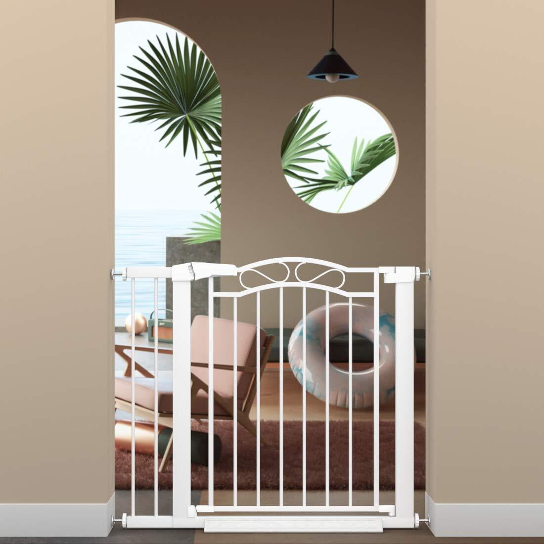 Fairy Baby 29 5 32 3in Baby Gate With Door White Indoor Long Tension   Fairy Baby 29 5 32 3in Baby Gate With Door White Indoor Long Tension Metal Child Pet Safety Gate D85f586b F835 4d98 881f 546945f9f0ae.d46e73996ebeb71ded7084e81eeae672 