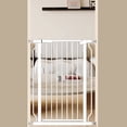 thumbnail image 1 of Fairy Baby Baby Gate Tall 40.55" Extra Wide Pet Dog Gate 30"-34" White Metal, 1 of 8