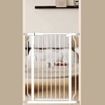 thumbnail image 1 of Fairy Baby Baby Gate Tall 40.55" Extra Wide Pet Dog Gate 30"-34" White Metal, 1 of 8
