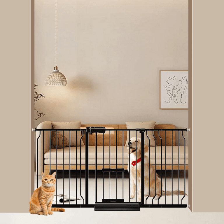 Fairy Baby Baby Safety Gate with Cat Door,57