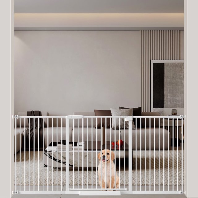 Fairy Baby Extra Wide Baby Gate 7077in Pressure Mounted Metal Safety