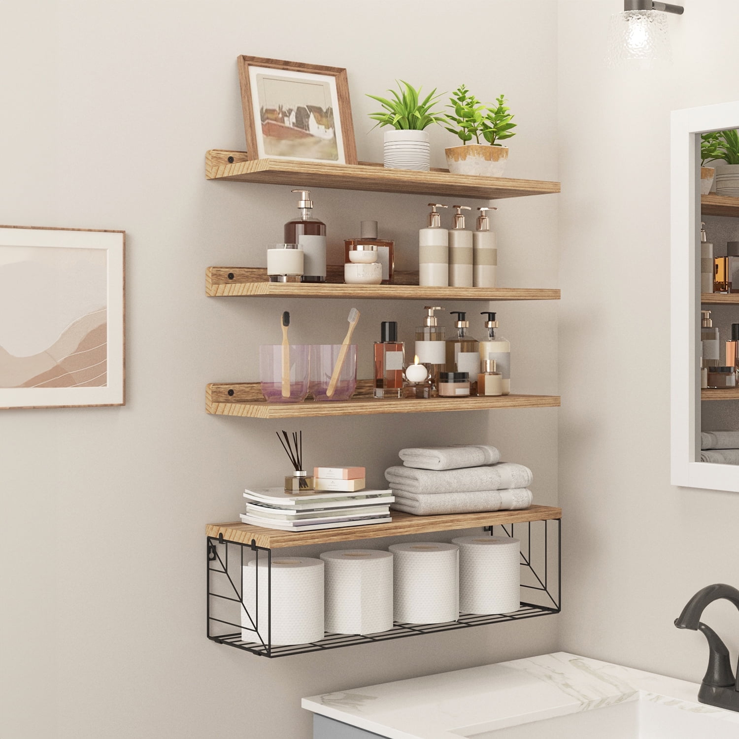 Fairy 5 Tier Wall Shelf Unit