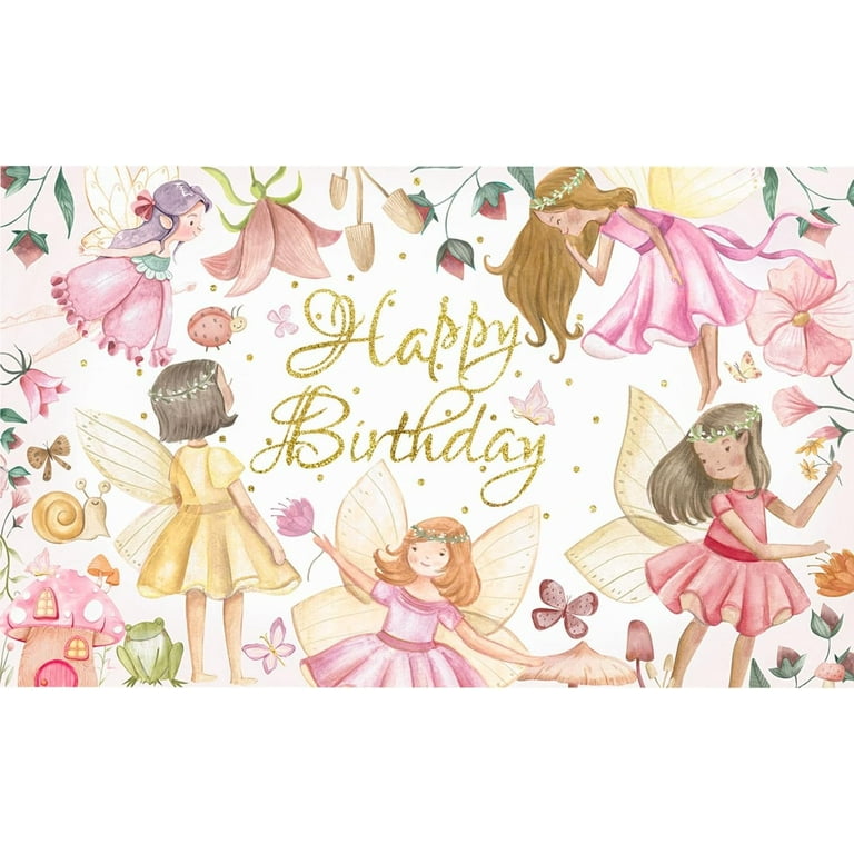 Fairy Garden Party Card Tri- Fold Fairy Garden Party Card Tri- Fold