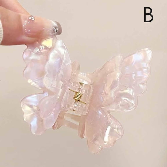 Fairy Butterfly Hair Claw Acetate Crab Hair Fluffy Sweet Princess Hair Clip Z1