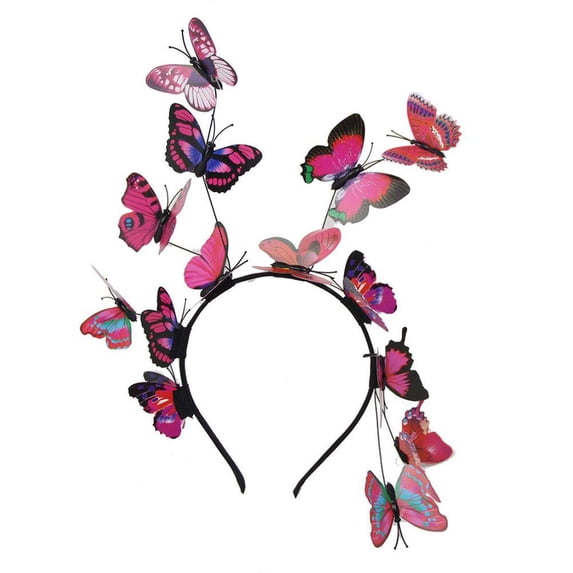 Fairy Butterfly Hair Head Band Headband Garland Prop Hoop Women Lady Girl