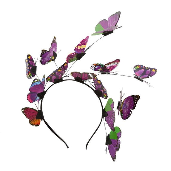 Fairy Butterfly Hair Head Band Headband Garland Prop Hoop Women Lady Girl