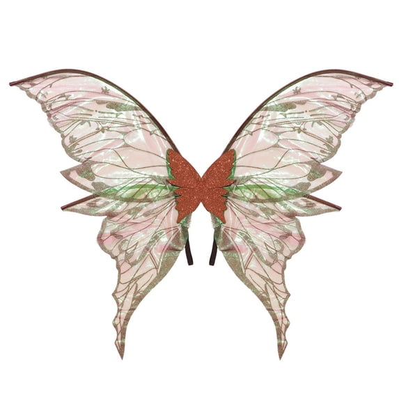 Fairy Butterfly Wings Sparkly Princess Dress Up Costume With Elastic Shoulder Straps Ideal for Cosplay Party Halloween Birthday Festive Costumes For Girls Women