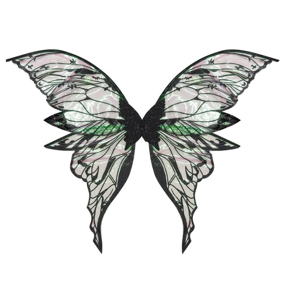 Fairy Butterfly Wings Sparkly Princess Dress Up Costume With Elastic Shoulder Straps Ideal for Cosplay Party Halloween Birthday Festive Costumes For Girls Women