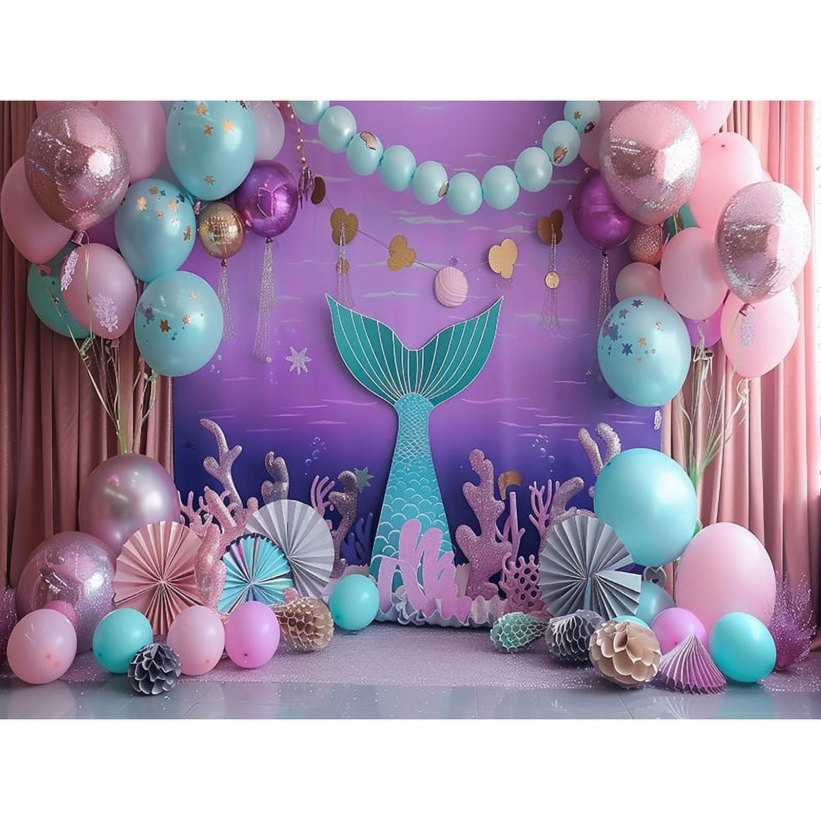Fairy Castle Mermaid Seashells Circus Tent Photography Backdrops ...