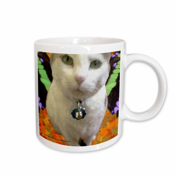 3drose, Fairy Cat Kitty Cute Fantasy, 15oz Mug