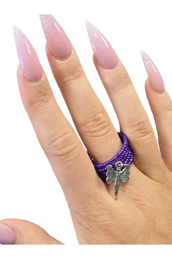 Fairy Charm Ring | Beaded Ring | Whimsical Jewelry