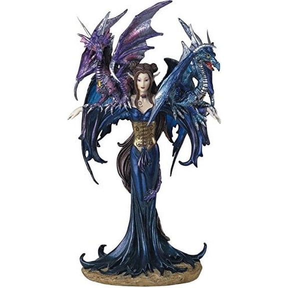 Fairy Collection Pixie with Dragon Fantasy Figurine Figure Decoration