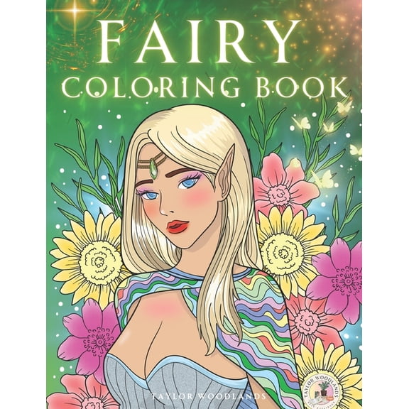 Fairy Coloring Book: 60 Forest Fairies & Elves in Fantasy Land for Adults Relaxation & Stress Relief