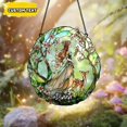 thumbnail image 1 of Fairy Deer Nymph Magical Forest Acrylic Suncatcher Window Hanging Gift, 1 of 5
