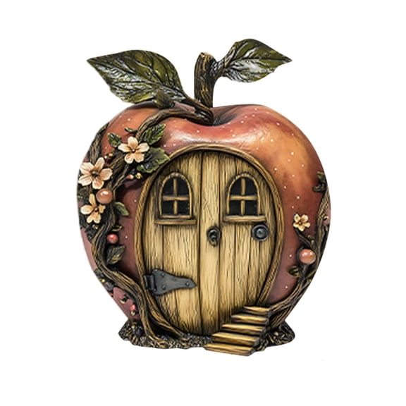 Fairy Door for Wall Wooden Fairy Garden Decor Whimsical Wall Art Easter Door Decorations for Home Bedroom Wall Decor Mushroom Garden Outdoor Easter Decorations Single Pack