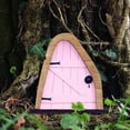 thumbnail image 1 of Fairy Door and Window Set for Tree Trunk, Miniature Outdoor Fairy Garden Decor, Enchanted Tiny House Door,Whimsical Lawn Ornament, Magic Fairy Tale Gift for Kids,Handcrafted Mini Fairy Door Sculpture, 1 of 3
