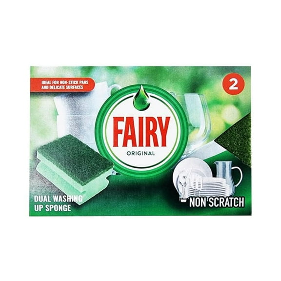 Fairy Dual Sponge Scourer (Pack of 2)