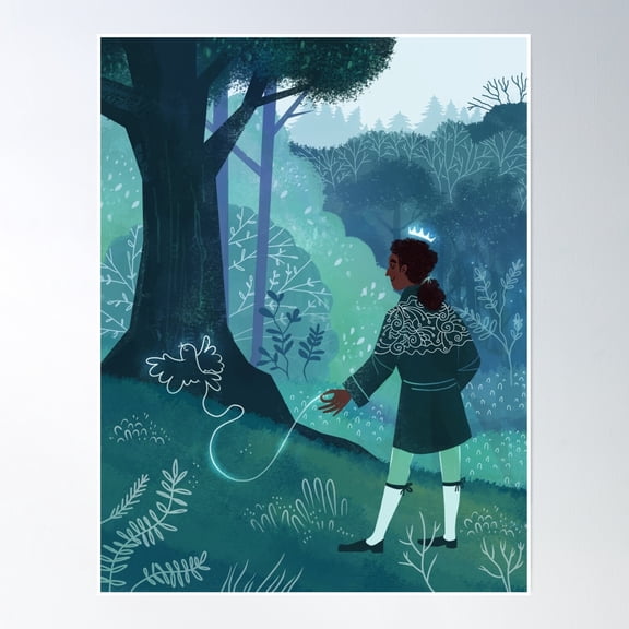 Fairy Forest Magic Scene Poster Wall Art Modern Wall Decor Wall Art Home Decor