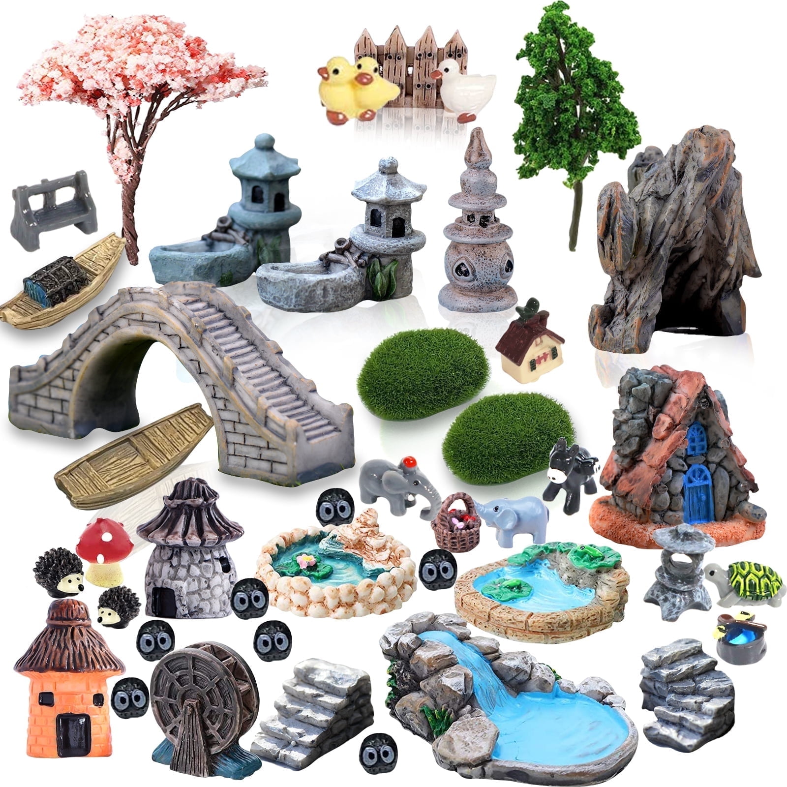Fairy Garden Accessories Outdoor, 42 Zen Garden Accessories, Miniature ...