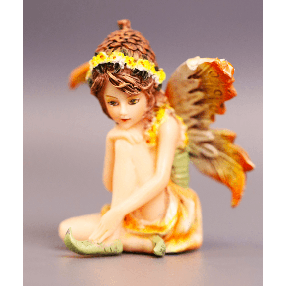 Pacific Giftware Fairy Garden Acorn Flower Fairy Decorative Mini Garden Figurine 3 Inch