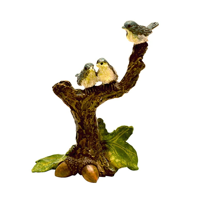 Miniature Fairy Garden 3 Bluebirds Tree Limb Dollhouse Landscape Decor Accessory Miniature Fairy Garden 3 Bluebirds Tree Limb Dollhouse Landscape Decor Accessory