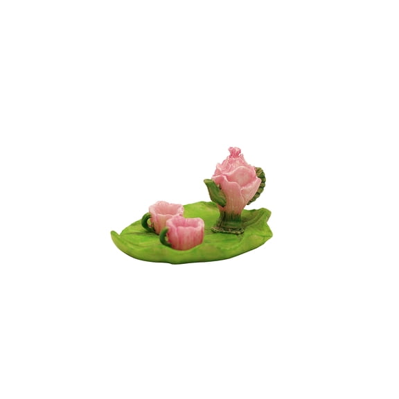Fairy Garden Miniature Flower Pot Tea Set Dollhouse Decor Outdoor Yard Accessory