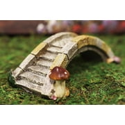 Fairy Garden Miniature Stone Bridge with Toadstool Mushroom Figurine 7 L