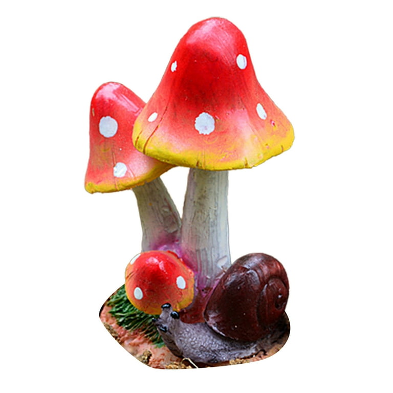Mini Brown Mushrooms Outdoor Fairy Garden Accessories Dollhouse Landscape Decor Mini Brown Mushrooms Outdoor Fairy Garden Accessories Dollhouse Landscape Decor