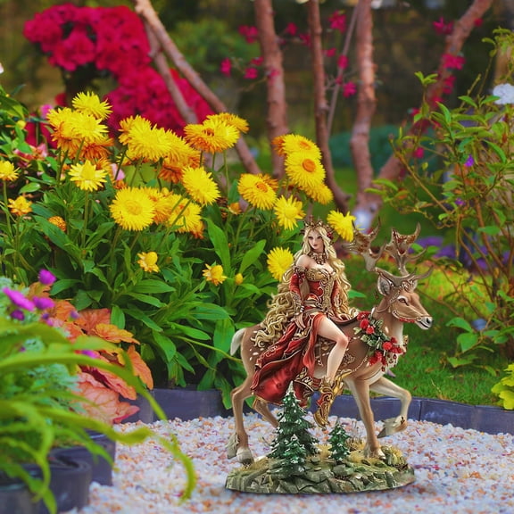 Fairy Garden Stake Decor, 2D Acrylic Bohemian Garden Pile Decoration, Pretty Cool Angel Fairies and Hummingbirds Stake, Outdoor Decorative Acrylic Garden Pile for Lawn Pot Plants