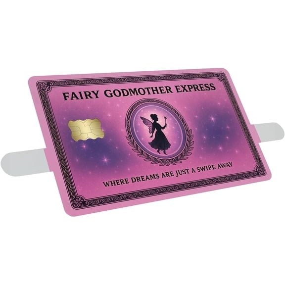 Fairy Godmother Express Credit Card Skin Magical Vinyl Card Cover Decal 3-Pack Waterproof Sticker Wraps for Debit, Credit, Gift, or ID Cards - CCS032