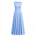 thumbnail image 1 of Fairy Godmother Sleeveless Maxi Dress Light Blue Flowy A‑Line Long Dress Halloween Cosplay Costume Dress‑Up Outfit for Themed Party Masquerade Carnival,XXL, 1 of 4