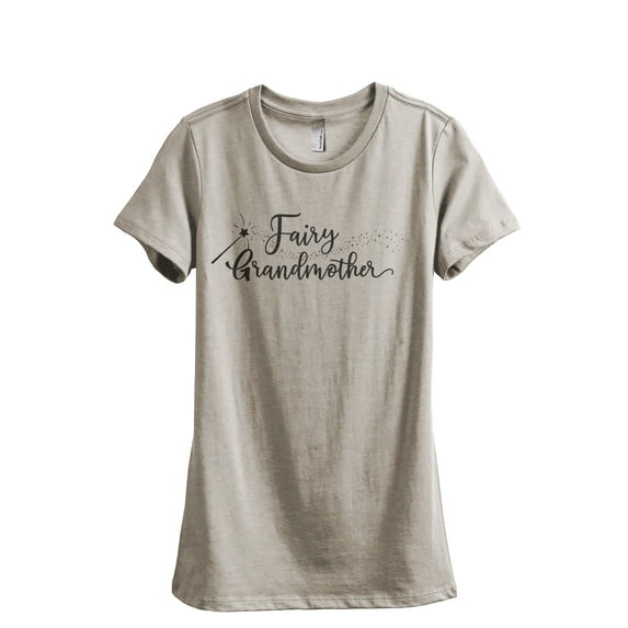 Fairy Grandmother Women's Fashion Relaxed T-Shirt Tee Heather Tan X-Large