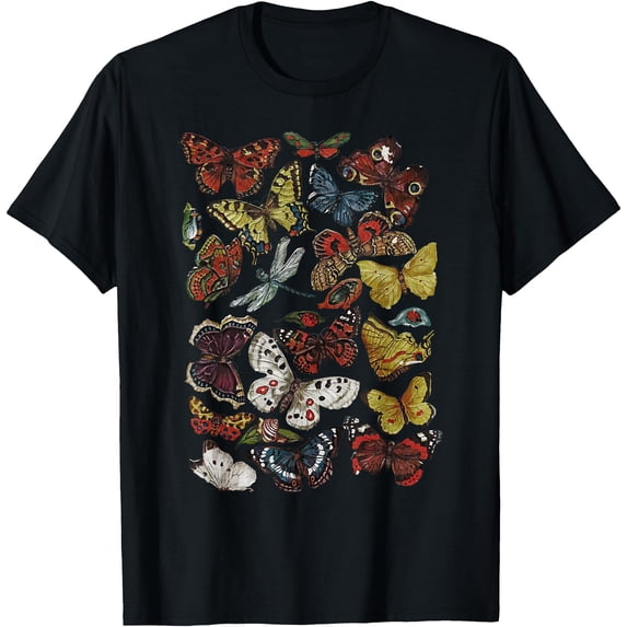 Fairy Grunge Fairycore Aesthetic Cottagecore Goth Butterfly T-Shirt ...