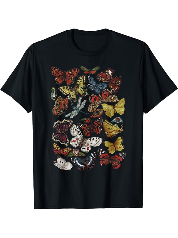 Fairy Grunge Fairycore Aesthetic Cottagecore Goth Butterfly T-Shirt