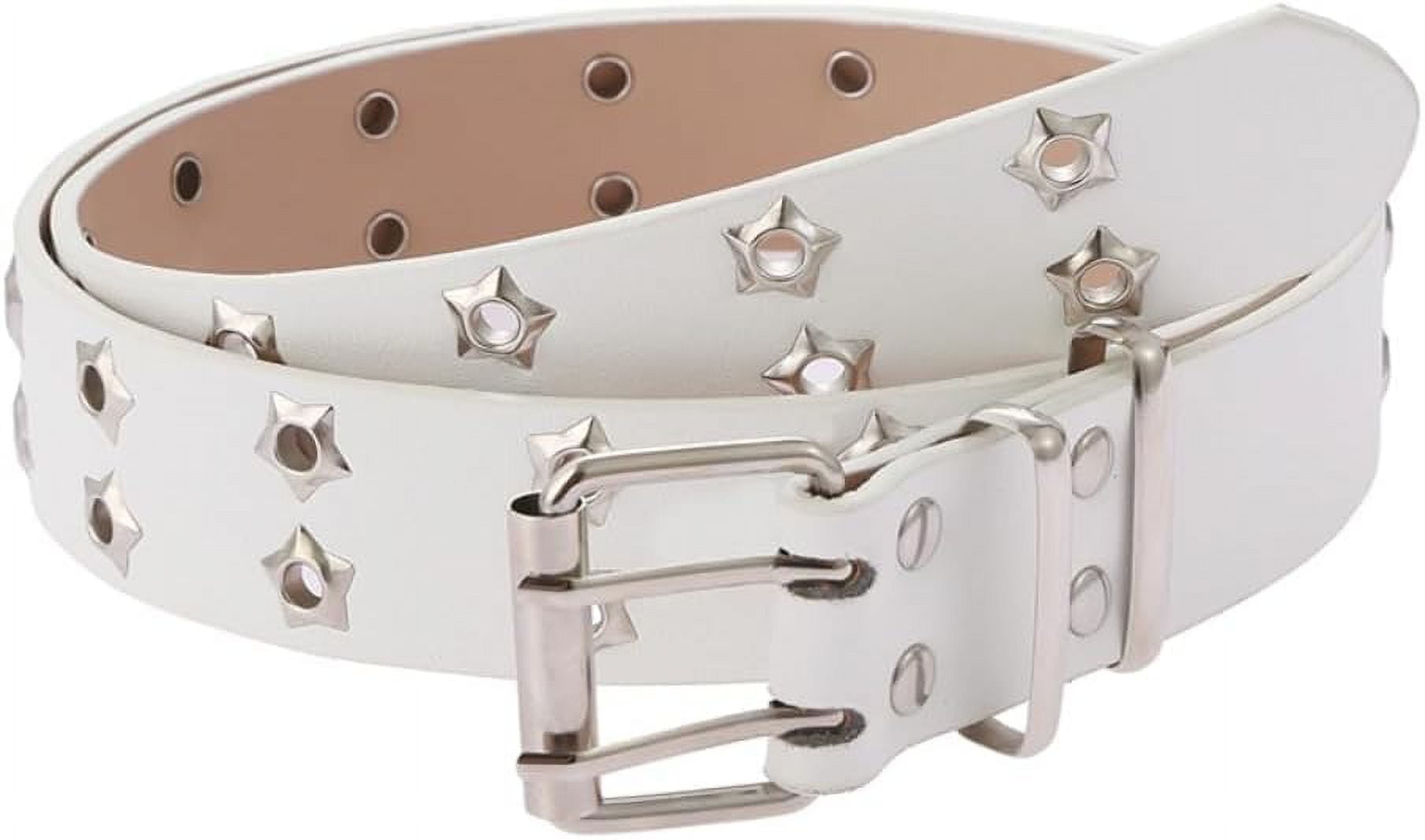 Fairy Grunge Leather Belts Y2K Women Star Punk Goth Buckle