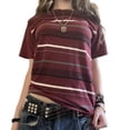 thumbnail image 1 of Fairy Grunge Y2k Short Sleeve Shirts Crop Tops Women Teen Girls 90s Slim Fit Summer Tees Aesthetic Clothes, 1 of 1