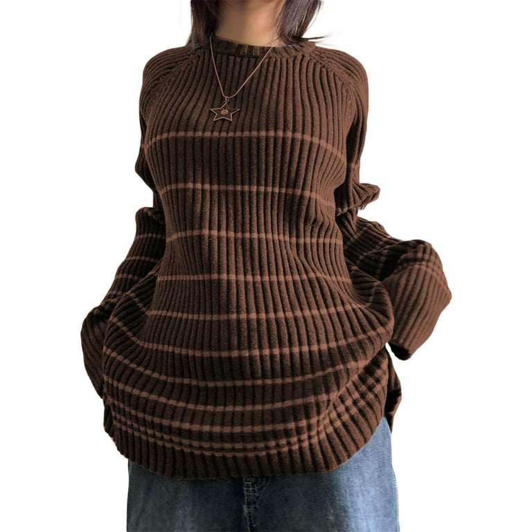 Fairy Grunge y2k Sweater 2000s Aesthetic Striped Long Sleeve