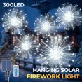 thumbnail image 1 of 5pcs Fairy Hanging Firework Lights 300 LEDs Solar Powered with Remote Control Waterproof for Garden Gazebo Tree Decor, 1 of 7