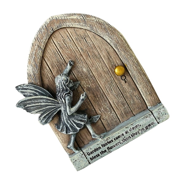 STRANDCHIC Door Resin Craft Decorative Miniature with Engraved Lettering, Assorted Colors for Outdoor and Indoor Decor