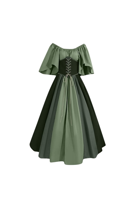 Fairy Irish Peasant Dress for Women French Vintage Renaissance Cottagecore Corset Dresses 1800S Evening Prom Gowns