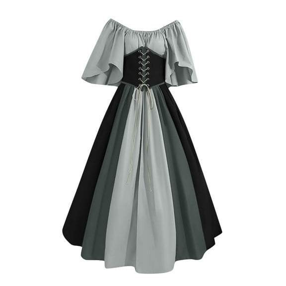 Fairy Irish Peasant Dress for Women French Vintage Renaissance Cottagecore Corset Dresses 1800S Evening Prom Gowns