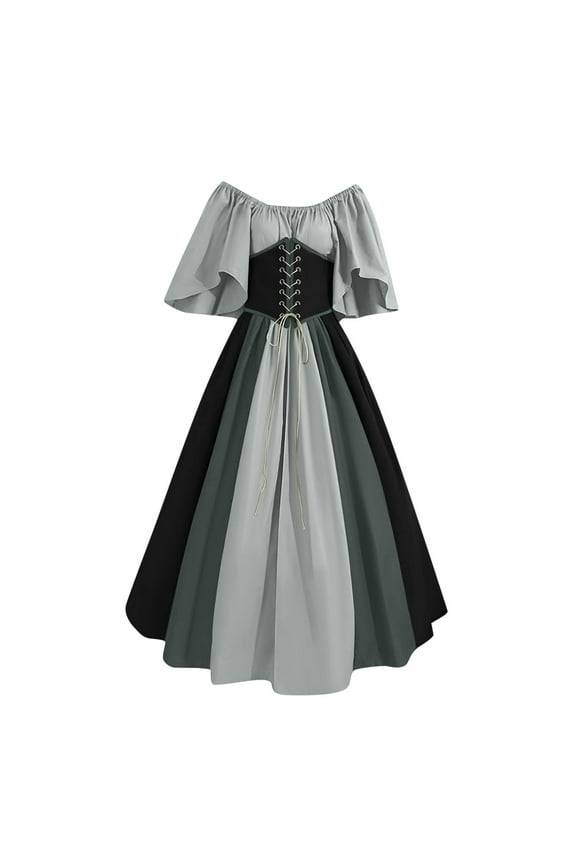 Fairy Irish Peasant Dress for Women French Vintage Renaissance Cottagecore Corset Dresses 1800S Evening Prom Gowns