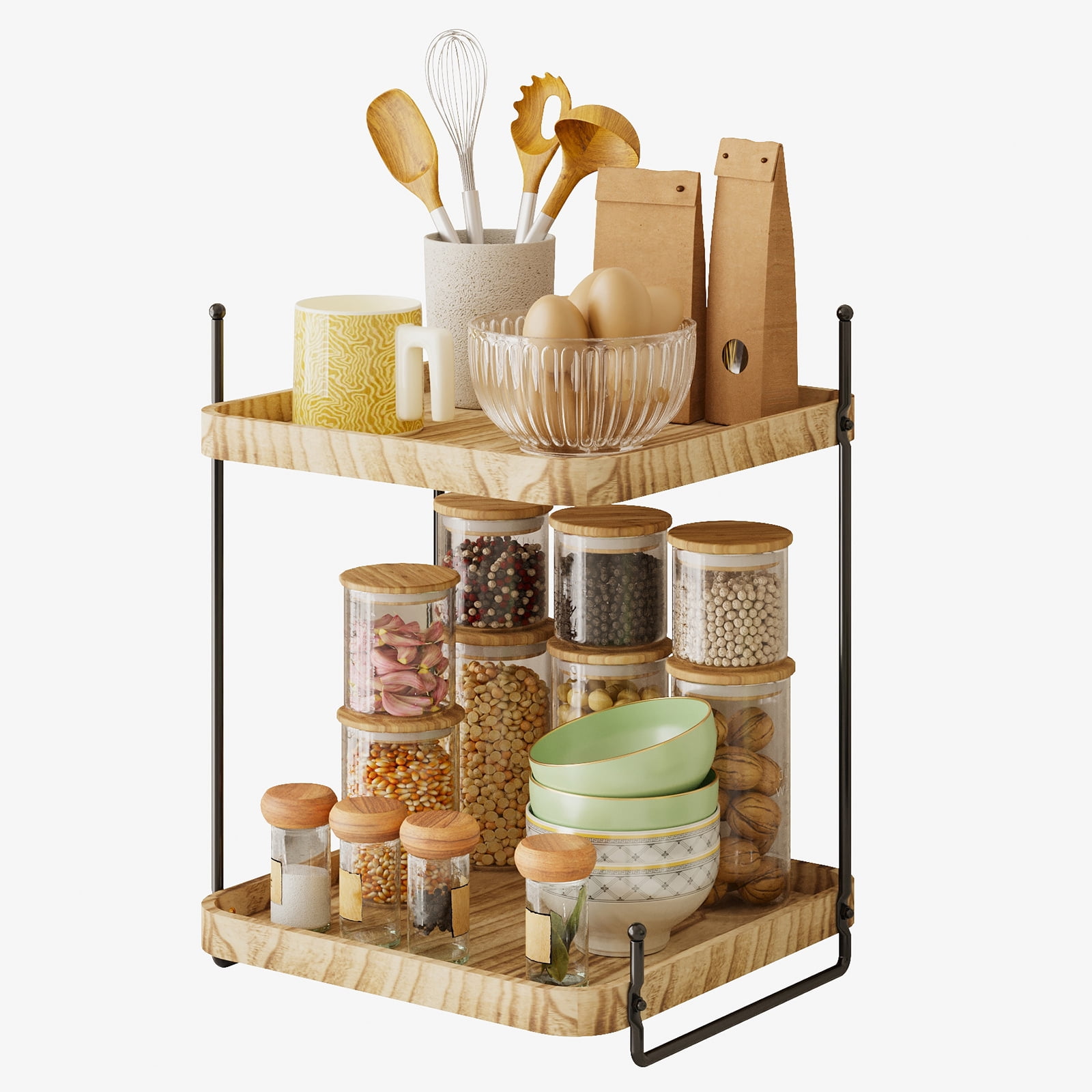 Kitchen Counter Shelf Wood: Transform Your Space Elegantly