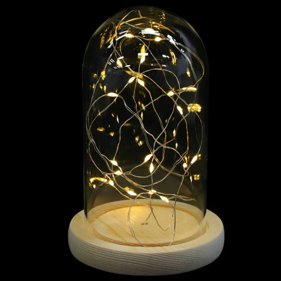 DEEPCRAFF Glass Cloche Dome White Glass 1Pcs Elegant Glass Cover Indoor Desktop Decoration