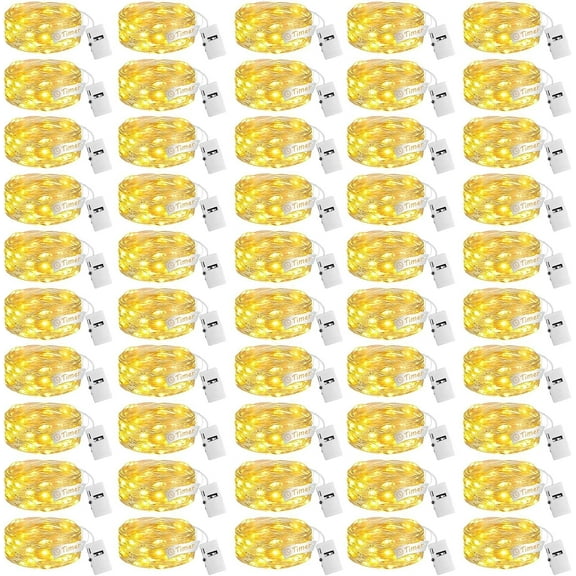 Fairy Lights, 7ft 20 LED Battery Operated String Lights with Timer, 3 Modes,  Twinkle Lights for Christmas Trees Wreath Party DIY Mason Jars Bottles Decor